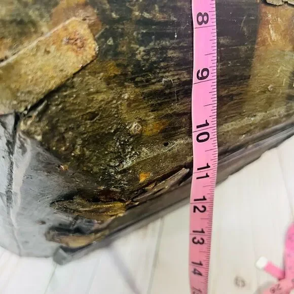 Antique Chinese Rice Grain Harvest Basket Bucket Scoop Measure Wood Baskets & Bins